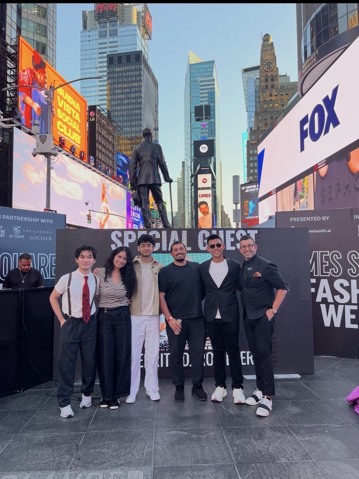 Guests gathered at a city media event